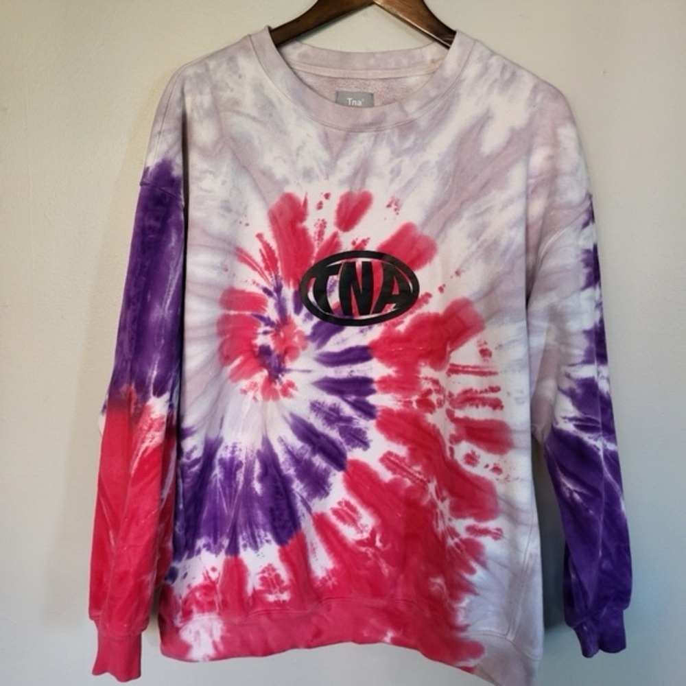 TNA Aritzia Cozy AF Fleece Crew Neck Sweatshirt Size 2 Large